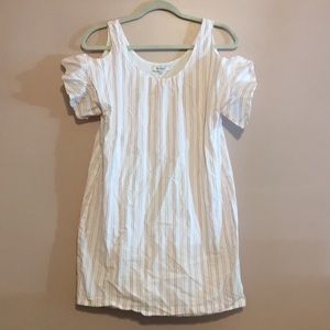 Pink Striped Madewell Dress - NWT